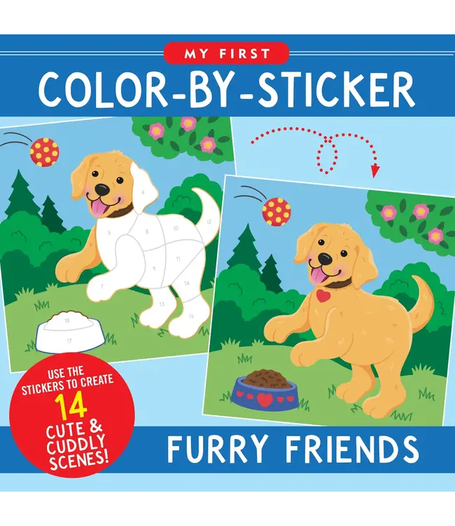 Peter Pauper Press First Color By Sticker Furry Friends