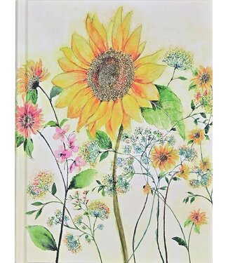 Peter Pauper Press Journal Watercolord Sunflower