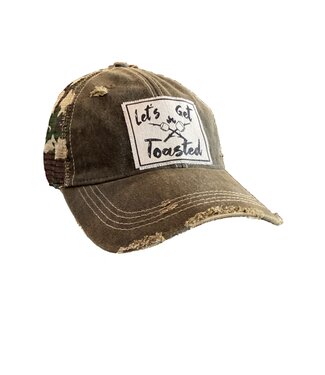 Landmark Products Black Camo Distressed Lets Get Toasted