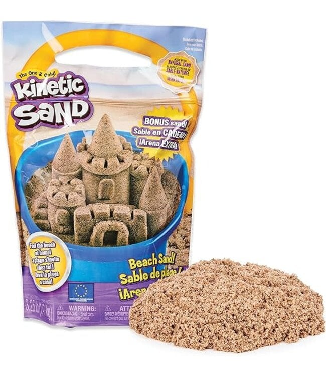 Spin Master Kinetic Sand Beach Sand 3lb Bag