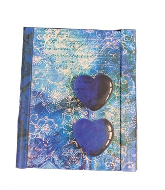 Simple Dreams Blue Hearts  Large Journal