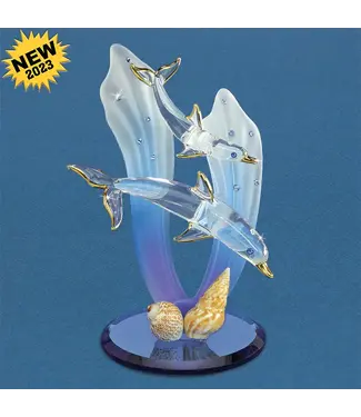 Glass Baron Double Dolphins