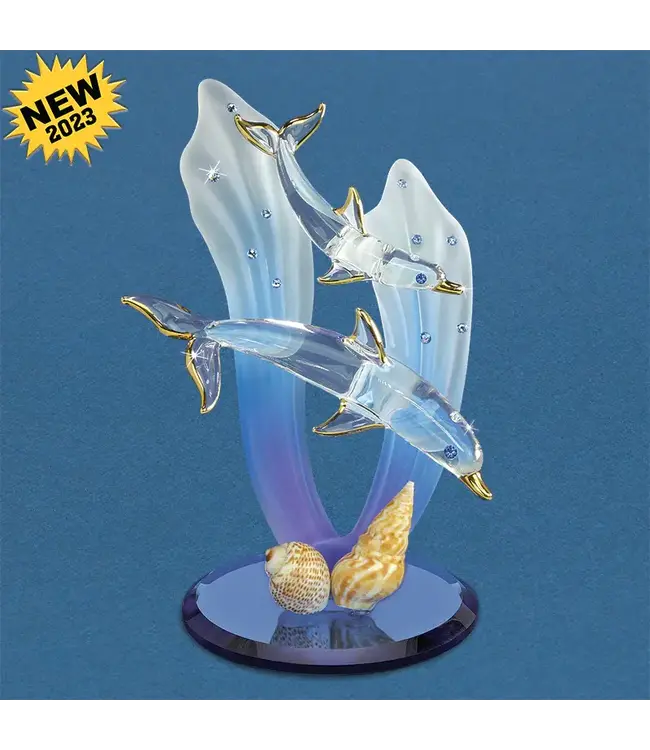 Glass Baron Double Dolphins