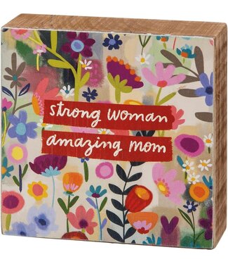 Primitives By Kathy Block Sign Strong Woman