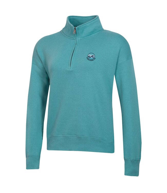 Womens Big Cotton 1-4 Zip