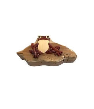 Puzzle Box Frog on Lily Pad
