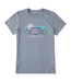 Life Is Good Womens Crusher Lite Tee Simplify Camper Stone Blue