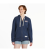 Life Is Good Womens Simply True Flee Retro Sunburst Dusty Blue