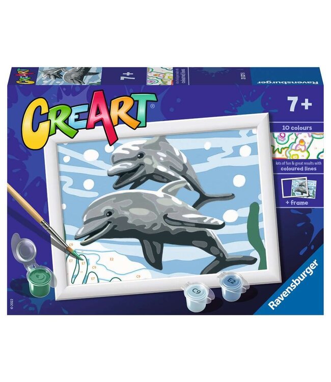 Ravensburger CreArt Pod of Dolphins Paint By Number