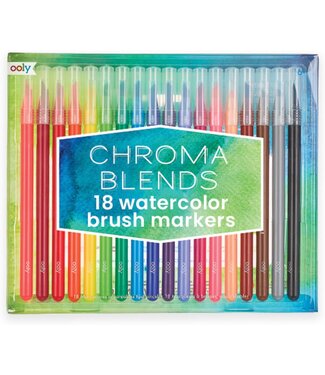 Ooly CHROMA BLENDS WATERCOLOR BRUSH Markers Set Of 18