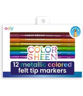 Ooly Color Sheen Metallic Markers Set of 12