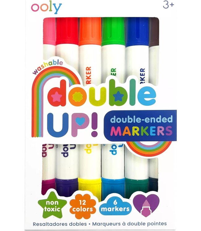 Ooly Double Up Double Ended Markers Set of 6 12 Colors