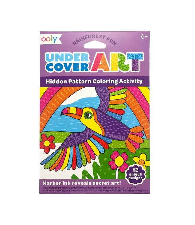 Ooly Undercover Art Hidden Patterns Coloring Activity Rainforest Fun
