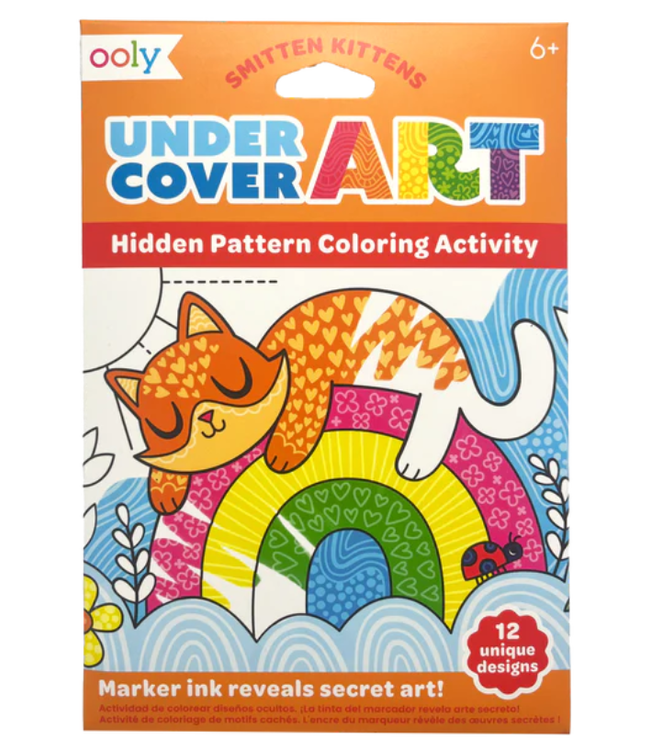 Ooly Undercover Art Hidden Patterns Coloring Activity Smitten Kittens