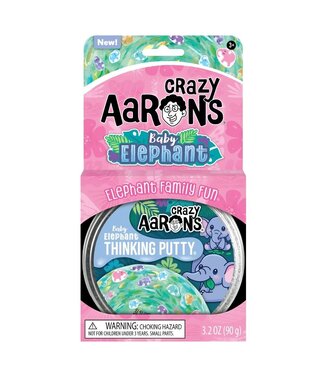 Crazy Aaron Enterprises Inc Baby Elephant Full Size 4inch Thinking Putty Tin