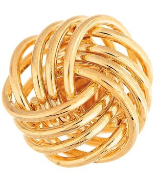 Rain Jewelry Gold Wire Love Knot Post Earring