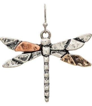 Rain Jewelry Multi Metal Dragonfly Earring