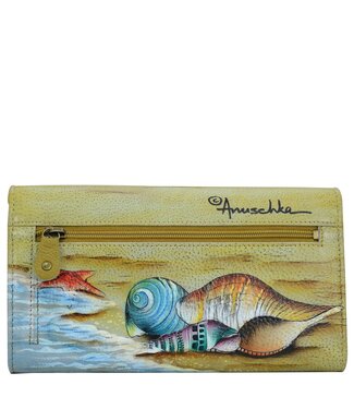 Anuschka Leather Wallet Gift Of The Sea