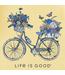 Life Is Good Womens Crusher Vee Bike Flower Baskets