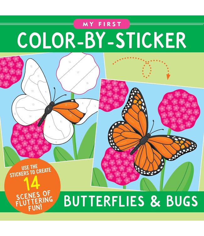 Peter Pauper Press First Color by Sticker Butterflies And Bugs
