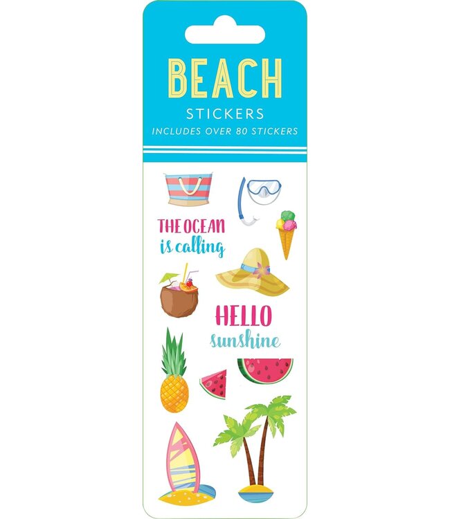 Peter Pauper Press Sticker Set Beach