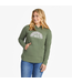 Life Is Good Womens Crusher Flex Hoodie Groovy Breathe S DkMsGn