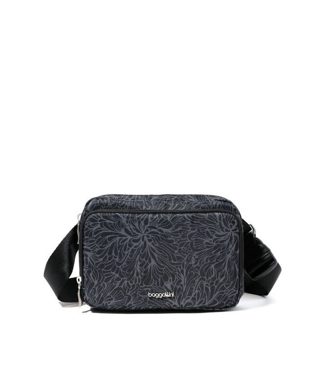 Baggallini Modern Belt Bag Sling Midnight Blossom