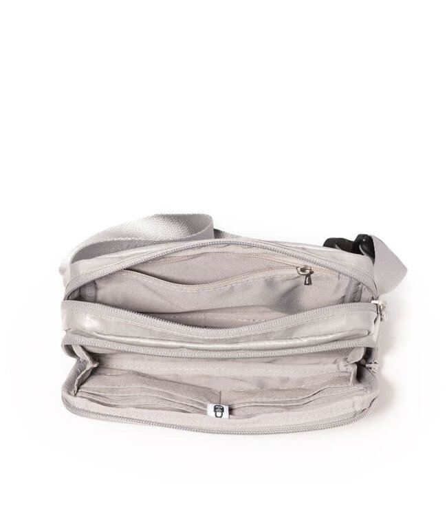 Baggallini Modern Belt Bag Sling Sterling Shimmer