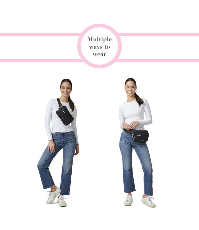 Baggallini Securtex Anti-Theft Belt Bag Sling