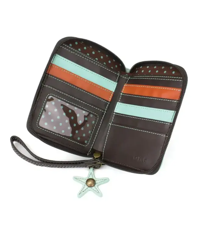 Chala Handbags ZipAround Wallet Mermaid A blue