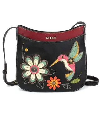 Chala Handbags Hummingbird Crescent Cross Body