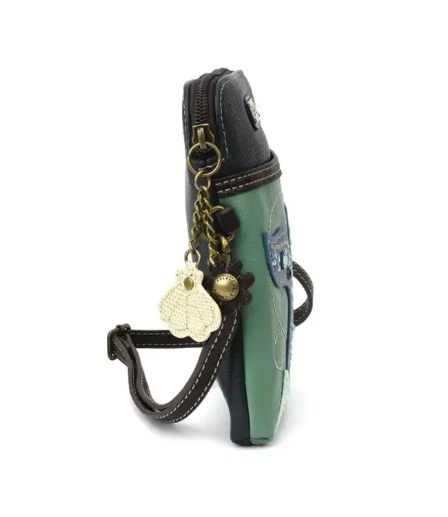 Chala Handbags Dazzled Cell Phone Cross Body Mermaid Teal