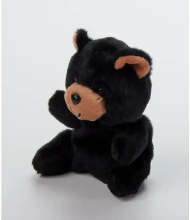 The Petting Zoo 6 Inch Nuggetz Black Bear