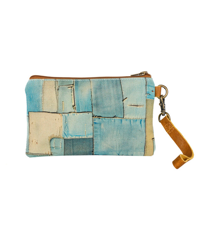 Cottn Curls Indigo Wristlet