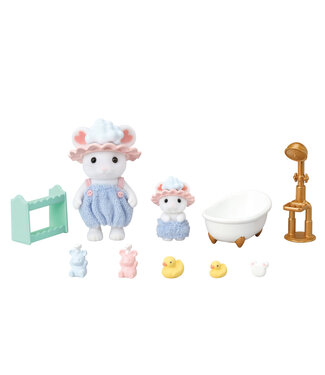 Epoch BL Bathtime Bubble Sibblings Calico Critters