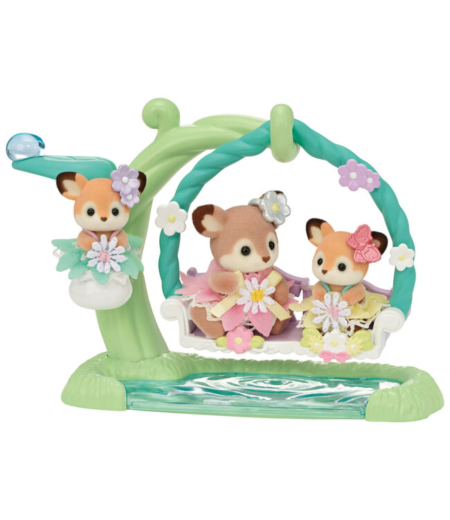 Epoch BL DEER BABIES FLOR SWNG CALICO CRITTERS