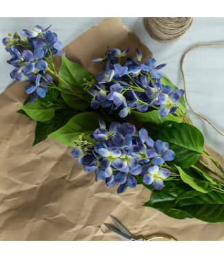 Ragon House 45Inch CREAM And PURPLE CONE HYDRANGEA SPRAY