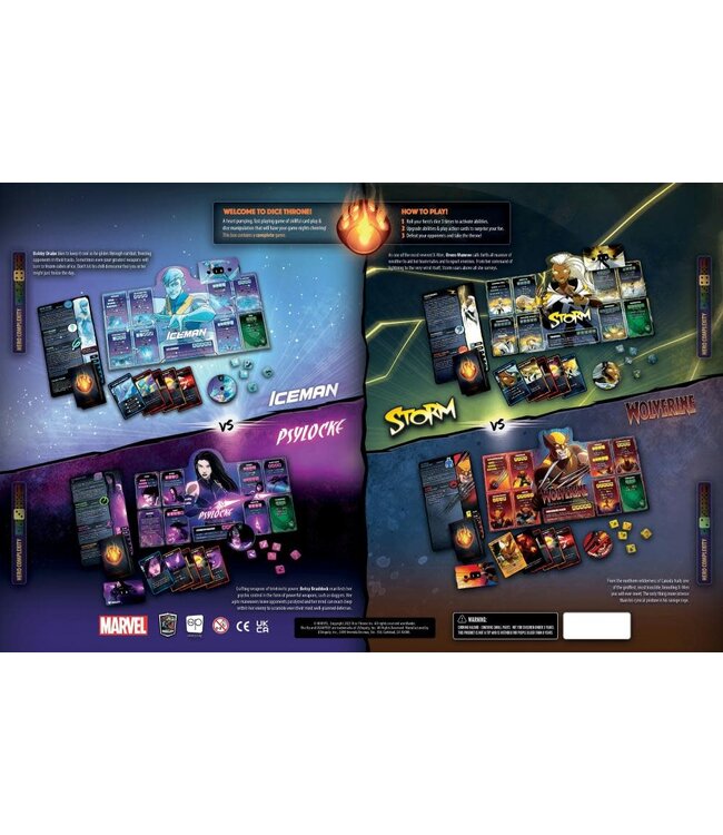 USA Opoly Inc Dice Throne Marvel X-Men Box 1