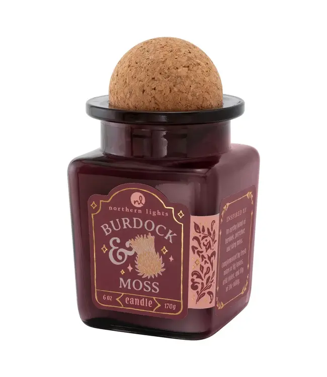 Northern Lights Candles Burdock And Moss Curiosity Candle 6oz