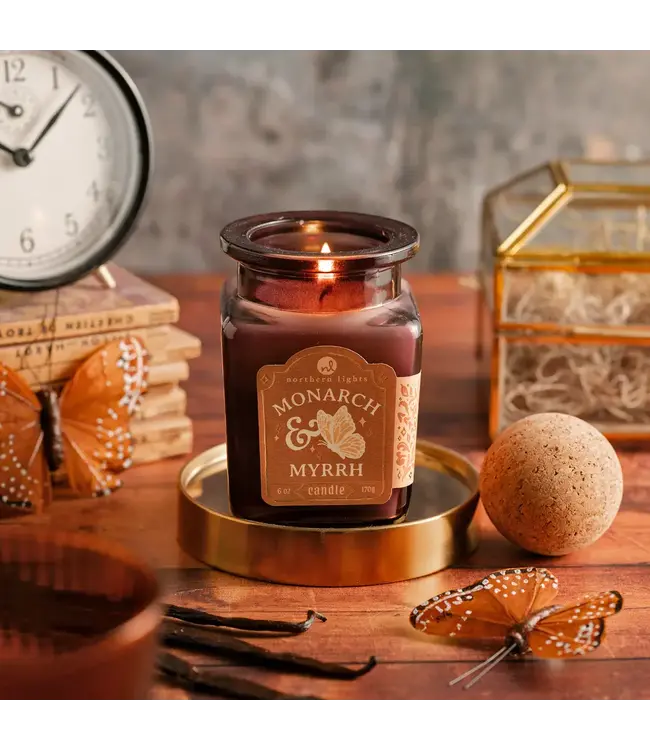 Northern Lights Candles Monarch And Myrrh Curiosity Candle 6oz