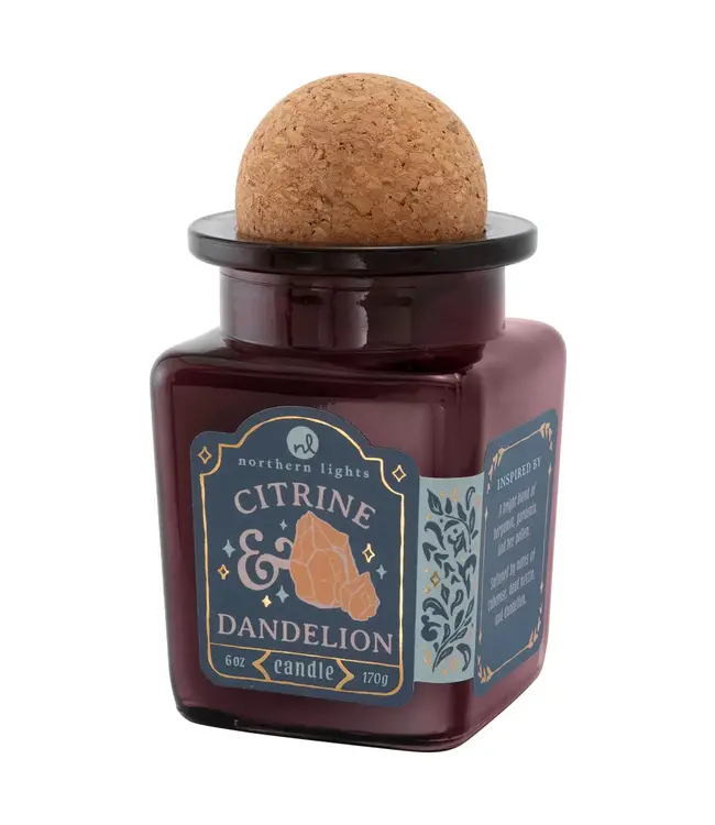 Northern Lights Candles Curiosity - Citrine & Dandelion