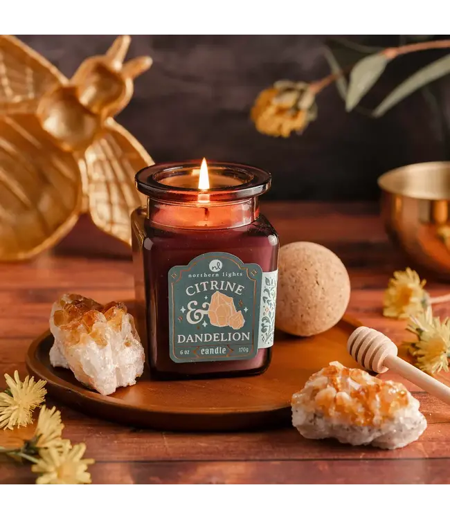 Northern Lights Candles Curiosity - Citrine & Dandelion