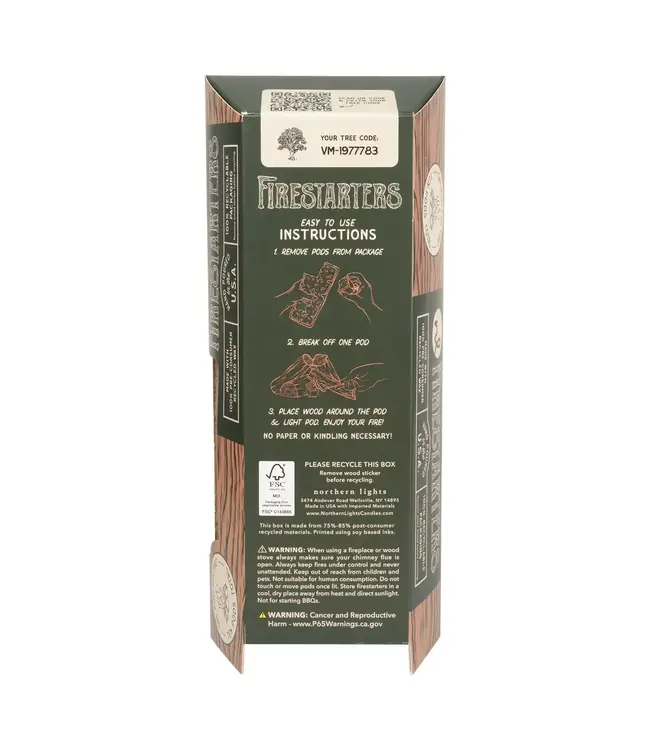 Northern Lights Candles Evergreen Forest Fragrance Fire Starter