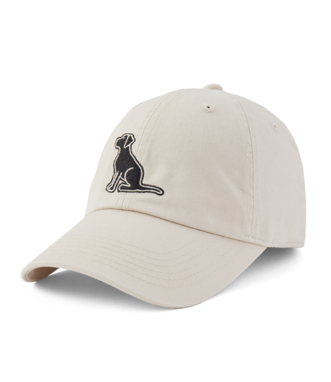 Life Is Good A Chill Cap Vintage Sitting Dog Bone