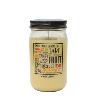 Swan Creek Candle Co Pantry Jar 12 oz Citrus Grove