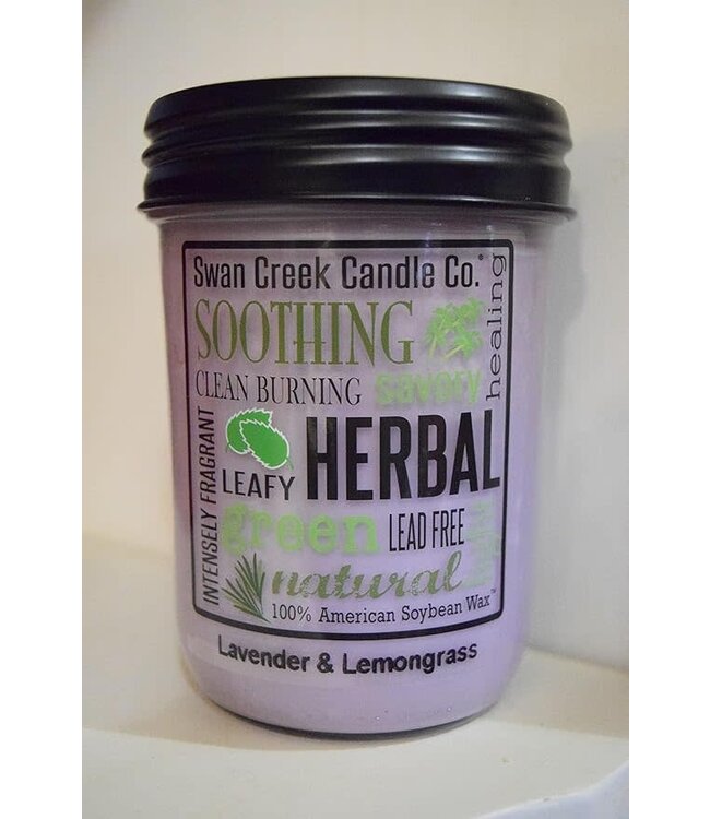 Swan Creek Candle Co Pantry Jar 12 oz Lavender And Lemon