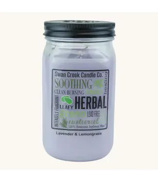 Swan Creek Candle Co Pantry Jar 24 oz Lavender And Lemongrass