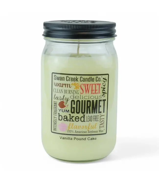 Swan Creek Candle Co Pantry Jar 24 oz Vanilla Pound Cake