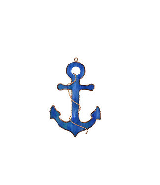 Gift Essentials Royal Blue Anchor Sun Catcher