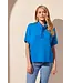 Tribal Short Sleeve Funnel Neck Top With Drawsring
